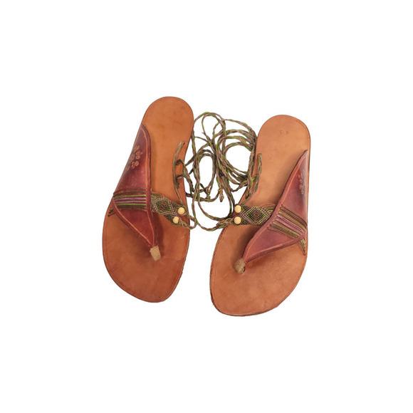 Lace Up Gladiator Sandals Size 43 EU/ 10.5-11 US - Picture 7 of 8